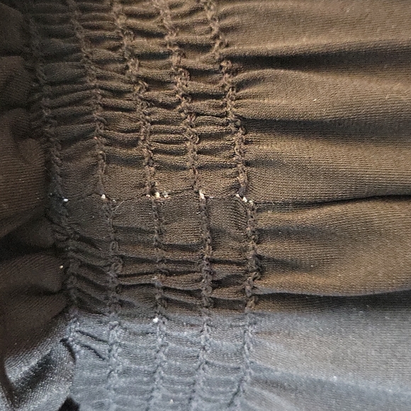 MAX STUDIO Stretchy Black Floral Dress M - Picture 6 of 9